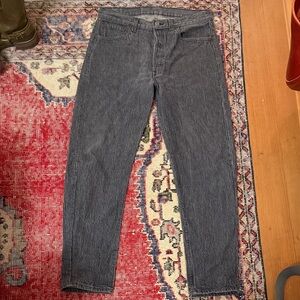 Rare woven stripe Levi’s 501 made in USA 34x30